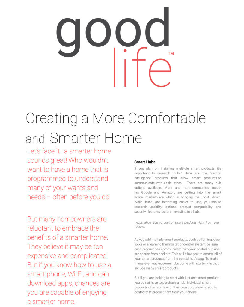 Creating a More Comfortable and Smarter Home