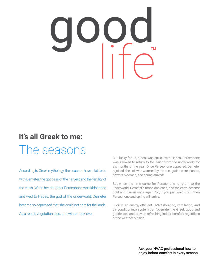 It's all Greek to me: The Seasons